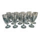 Set of 12 large Baccarat crystal glasses