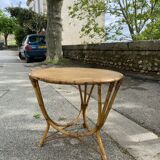 Vintage rattan table