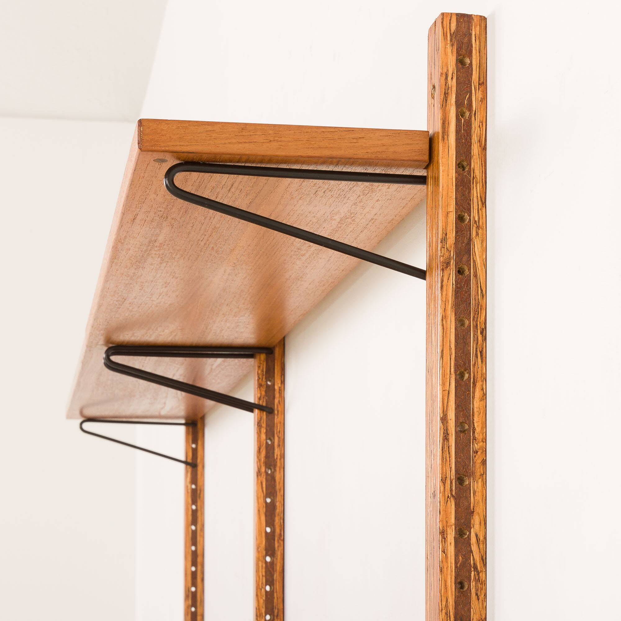 Danish mid-century upcycled teak shelving unit.