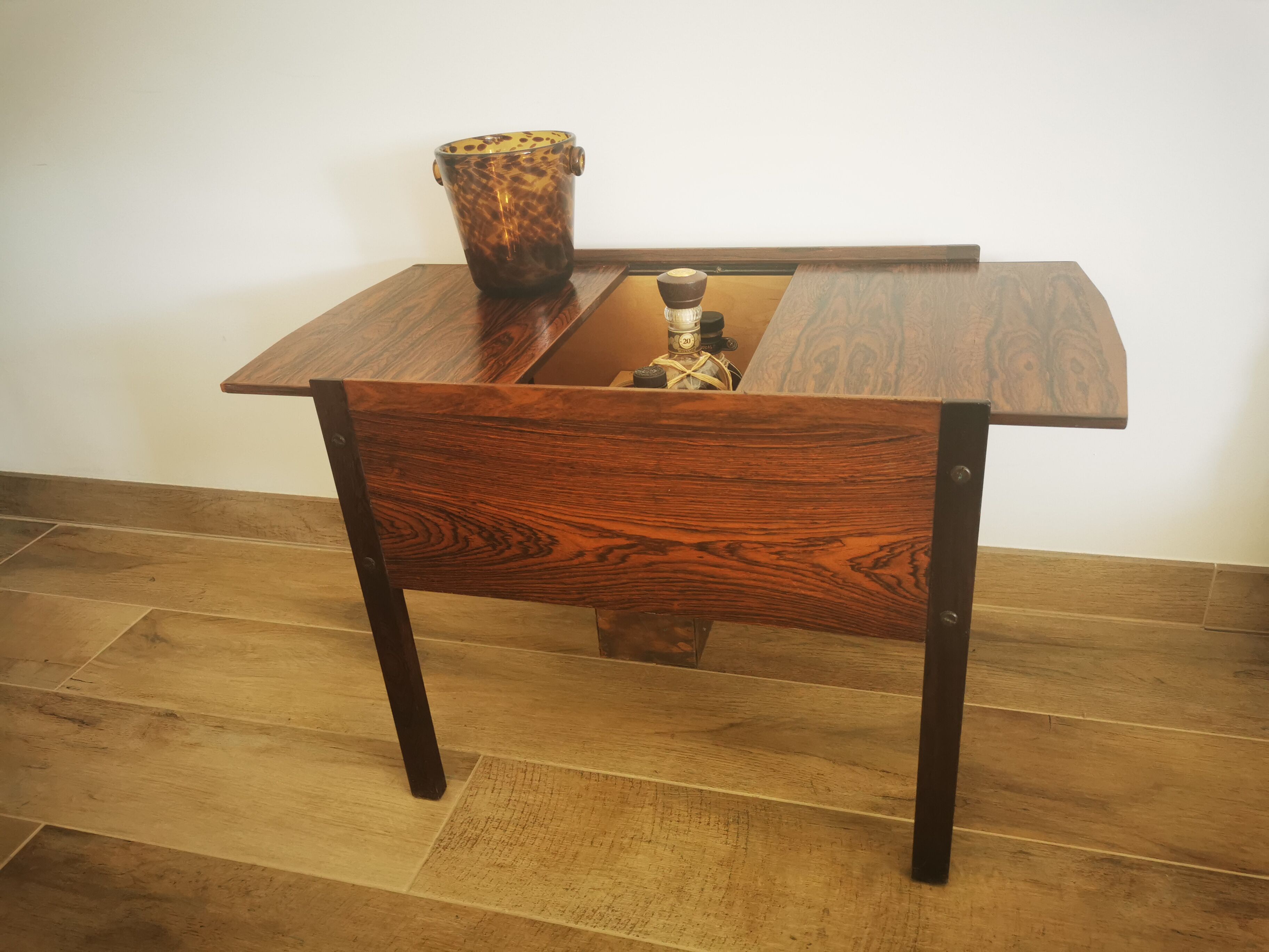 Scandinavian rosewood bar table