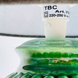 Green ceramic lamp 90s