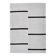 5x7 White Black Striped Turkish Vintage Rug 143x199Cm