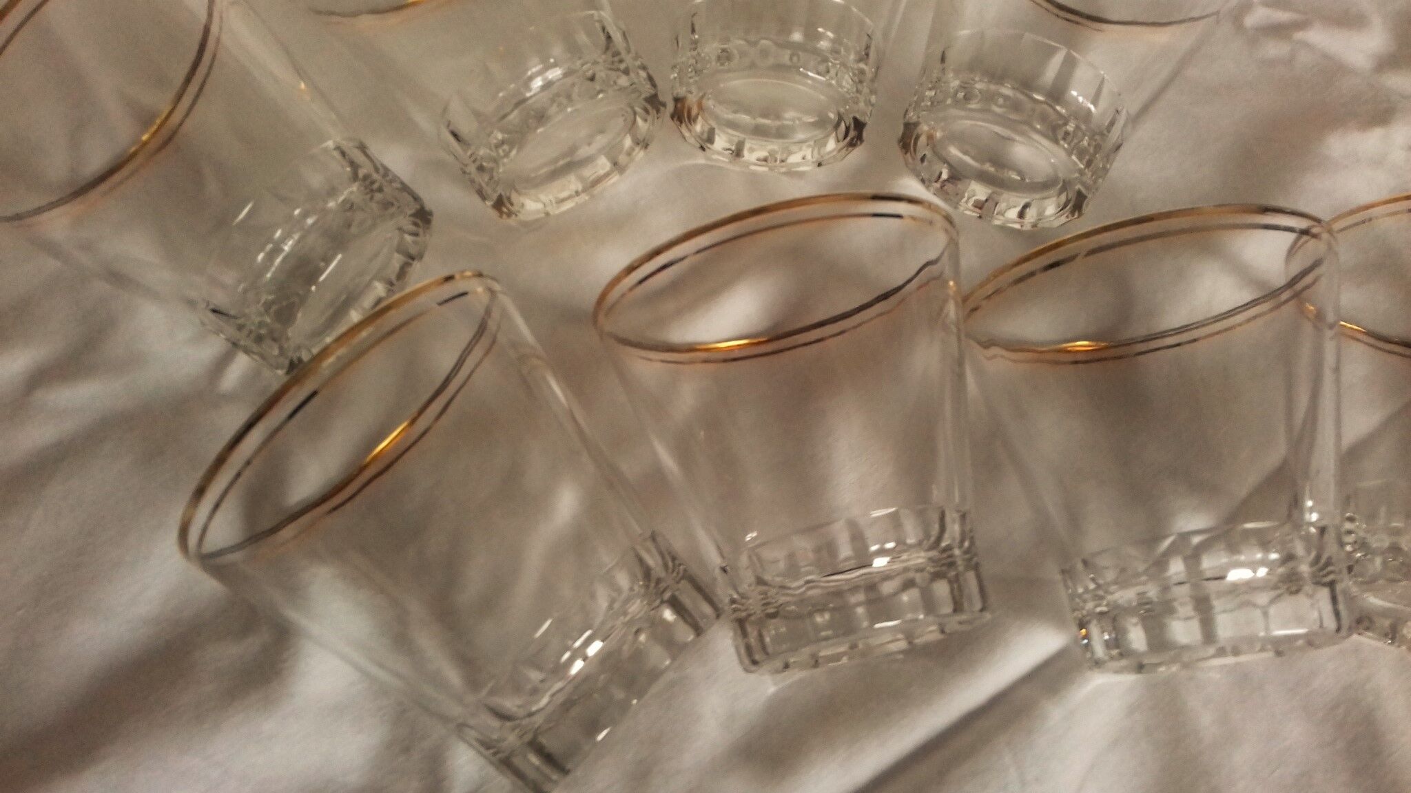 Lot 8 glasses years 30/50