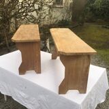 Vintage oak benches