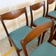 Set of 8 Vintage Danish Chairs by Søren Ladefoged – Teak & Blue Fabric