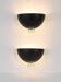 Pair of vintage 80s wall lights in plexiglass and glass design.