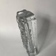 Frosted glass vase from the 1970s