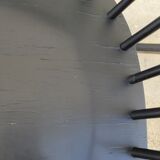 Vintage black rocking chair 1950