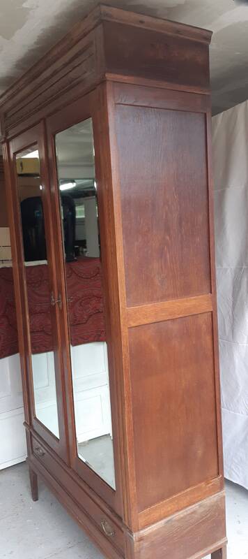 Vintage Parisian glass cabinet.