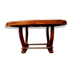 Table noyer massif art déco