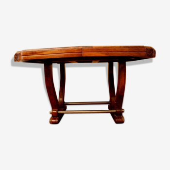 Table Walnut art deco massif