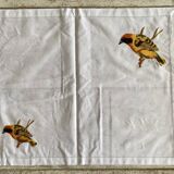 Set of 2 placemats and their “birds” napkins