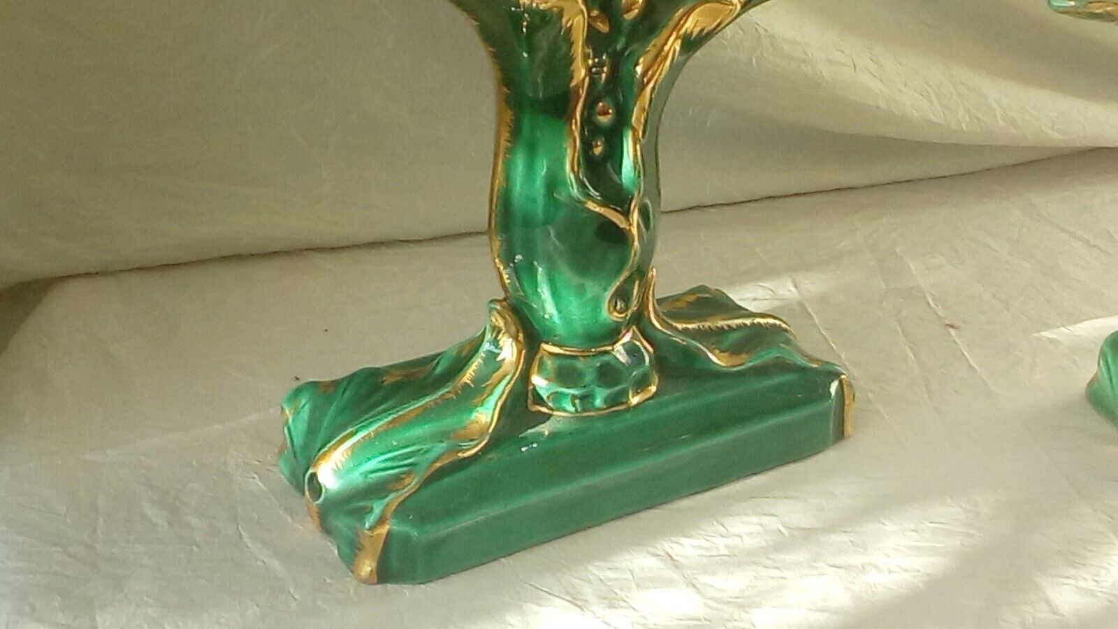 Pair of candlestick candlestick ceramic vallauris year 1950