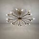 Large Austrian Brass Chandelier by Rupert Nikoll