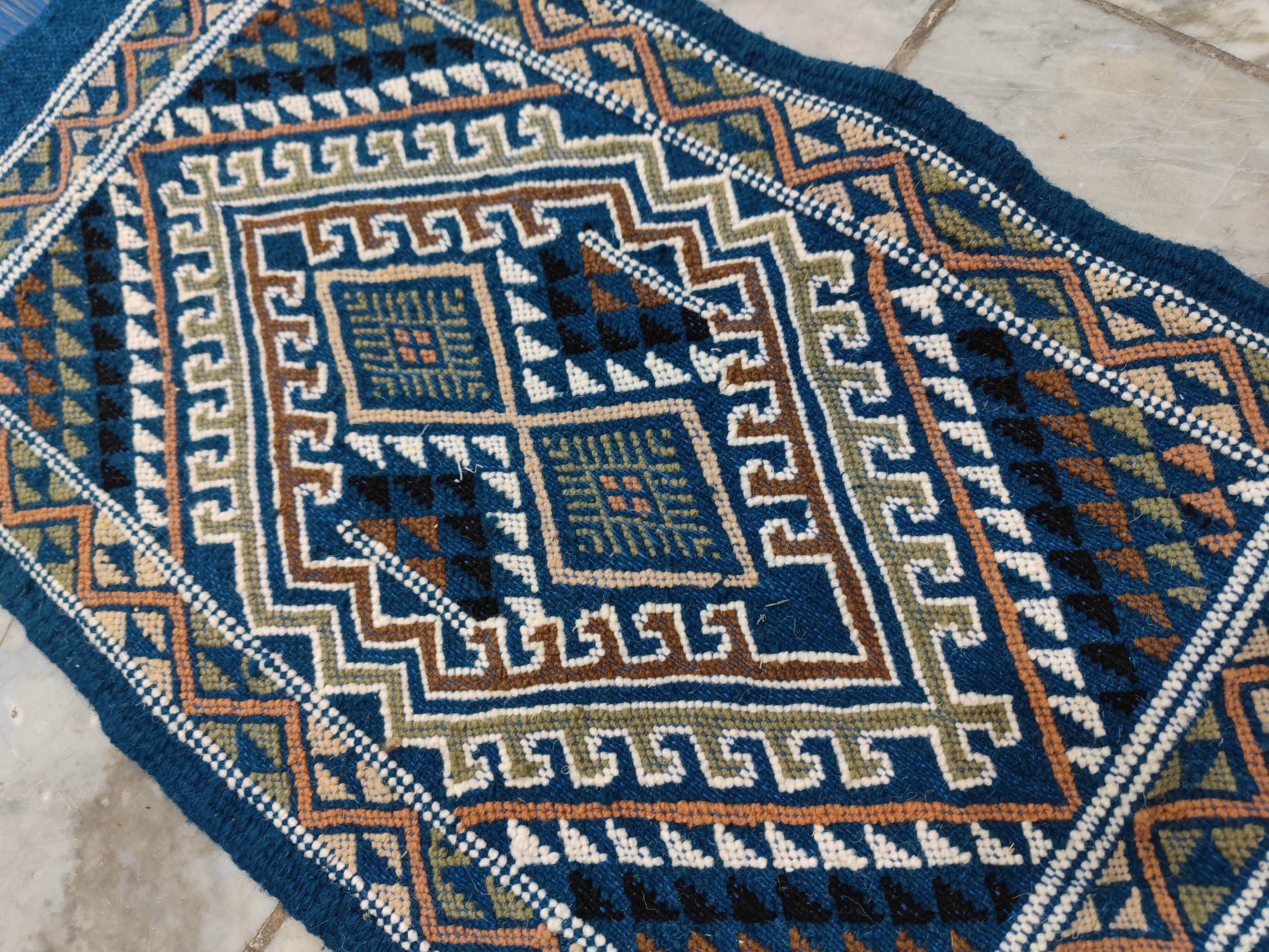 Certified top quality Margoum Blue Carpet
