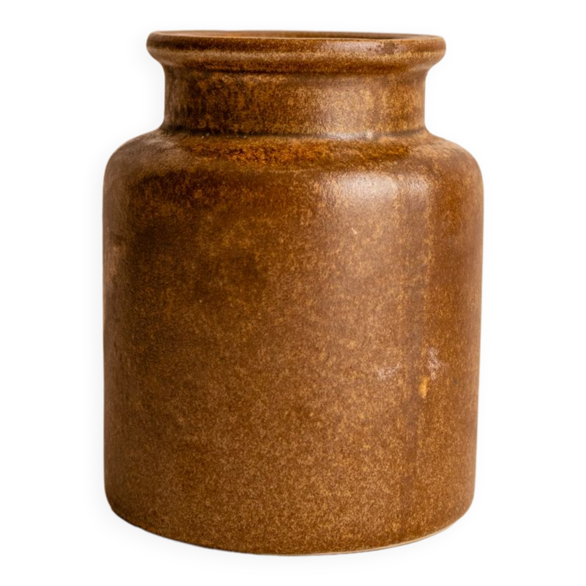 Brown Mustard Pot