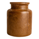 Brown Mustard Pot