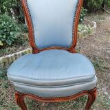 Ancienne petite chauffeuse en merisier