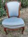 Old small cherry wood armchair