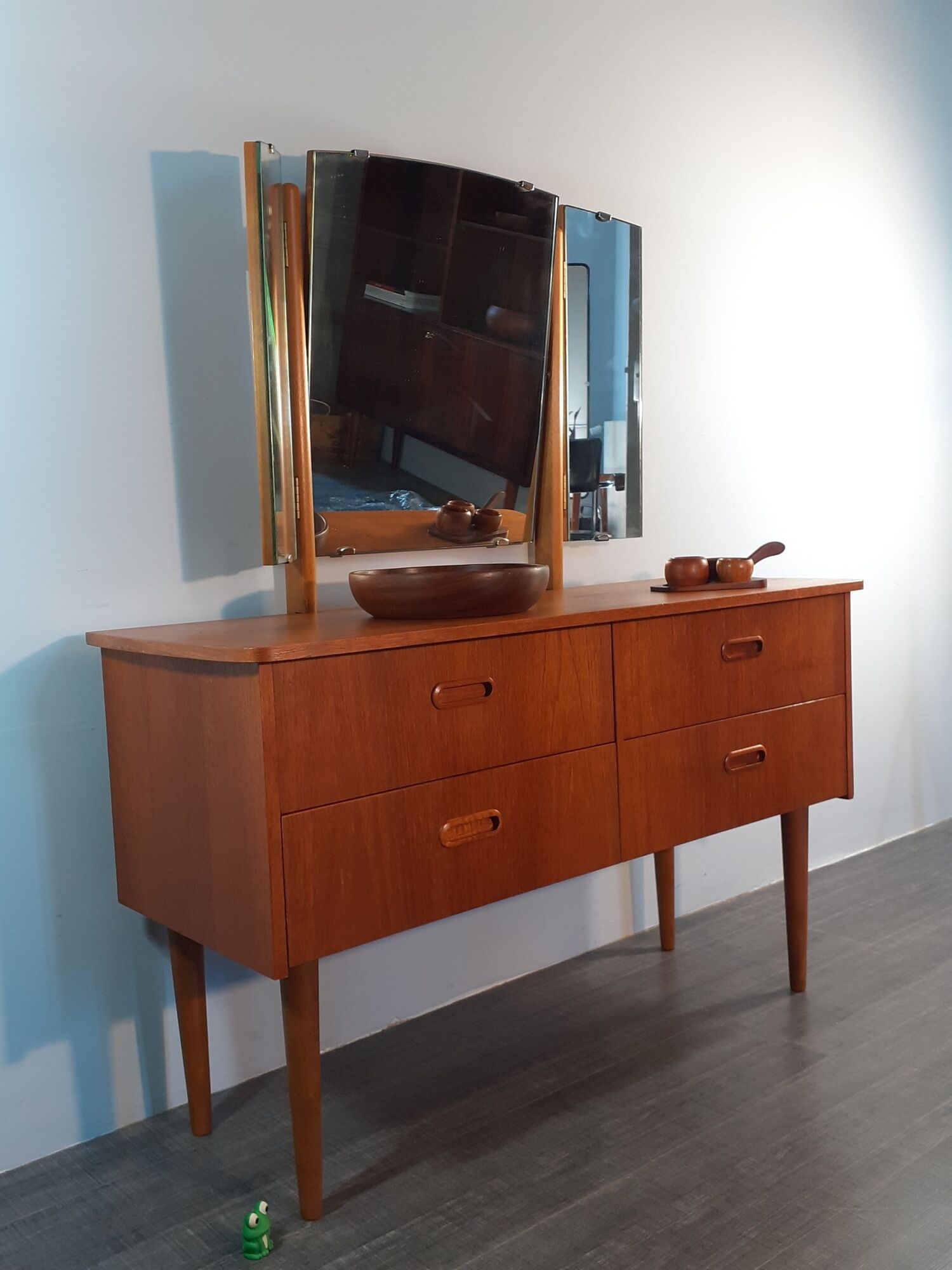 Coiffeuse Norvégienne en Teck convertible Commode, par Steen & Strøm's, Vintage Scandinave 1960s