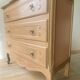 Commode style Louis XV rénovée -bois et couleur nude