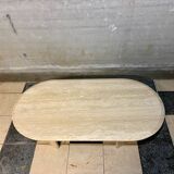 Travertine coffee table