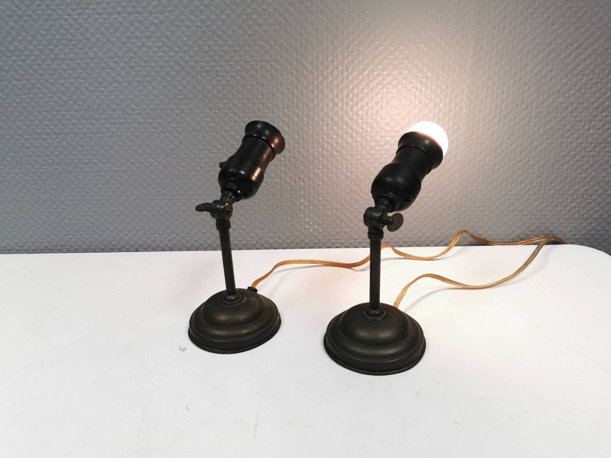 A set of antique wall lamps (they are from before 1930) from Danish NES.