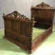 Henry II oak bed - early 20th
