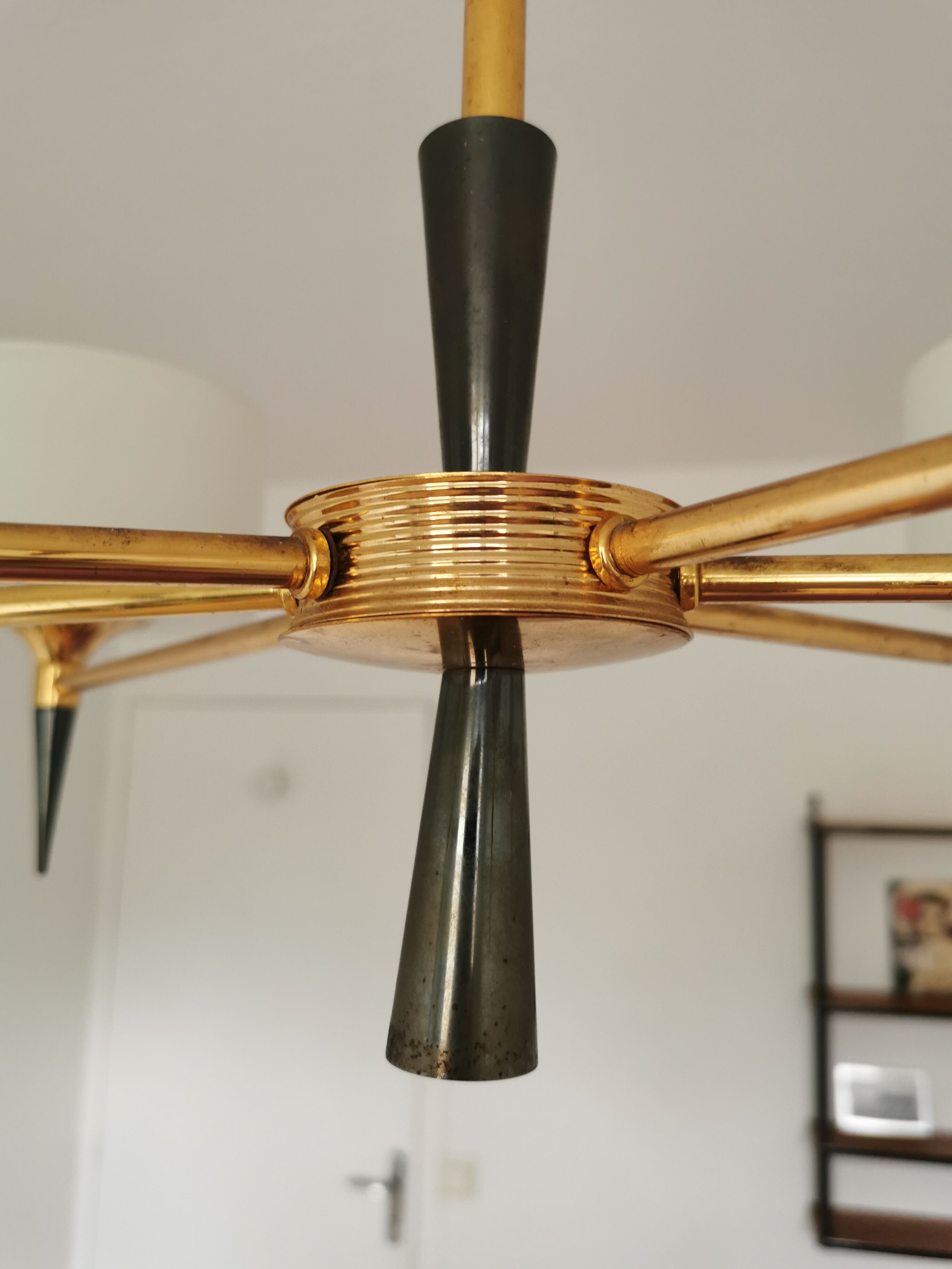 Chandelier 1950 modernist design arlus lunel