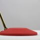 Red Shrink-Lacquered Brass Table Lamp, Germany, 1950s