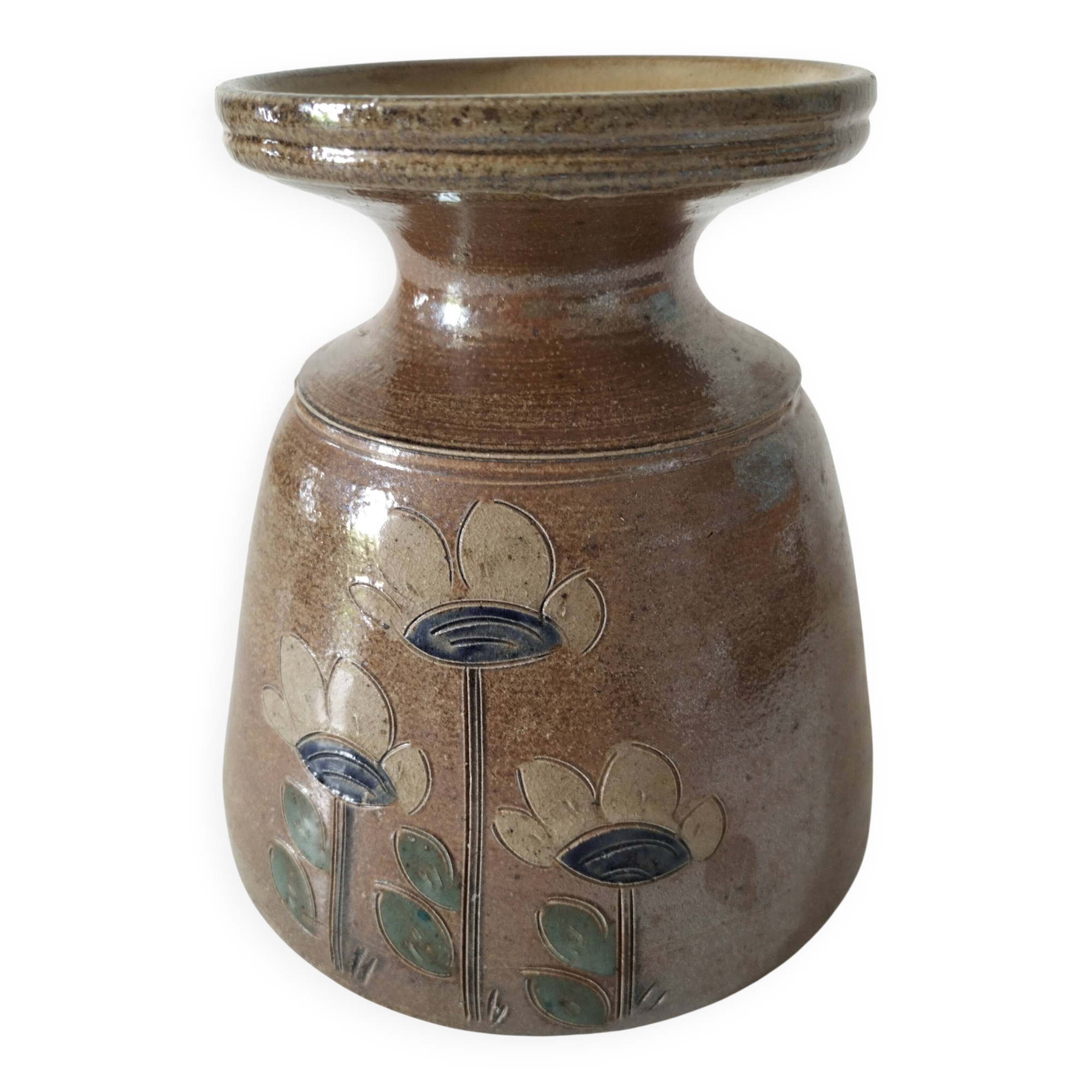 Vase en grès fait main – Poterie des Mottes