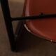 Vintage leather dining chair Arrben Italy, 1980s