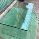 Table basse en verre courbe XXe