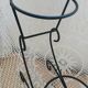Antique wrought iron plant stand