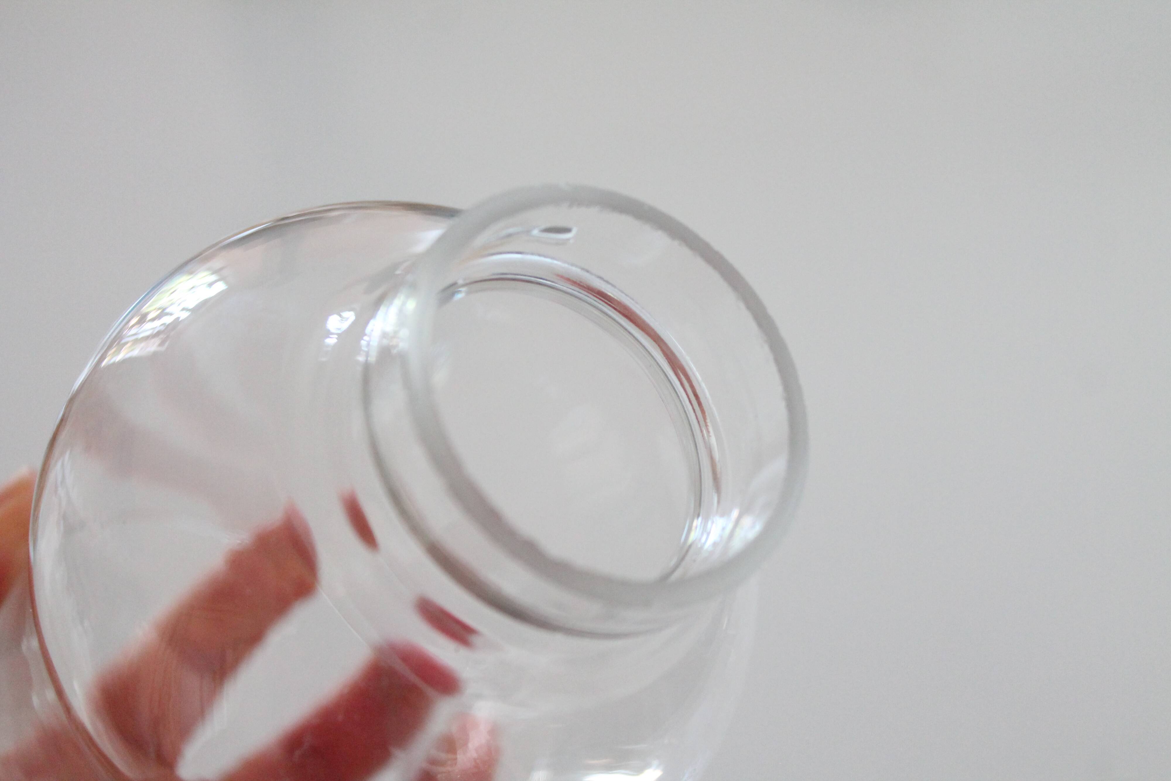 Vintage clear glass lampshade