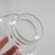 Vintage clear glass lampshade