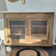 Old Art Deco Parisian buffet in stripped raw wood