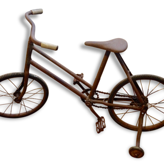 Vélo enfant années 1900 avec roulettes