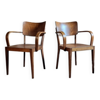 Pair of Swiss Girsgerger armchairs 1962