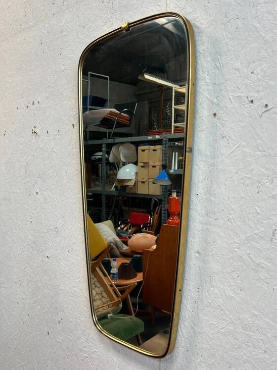 Vintage Mirror with Brass Gold Frame