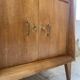 Meuble de rangement secrétaire chêne années 60