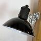 Industrial Black Enamel Scissor Wall Lamp, 1950s