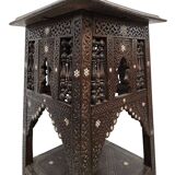 Antique Moroccan Mashrabiya Side Table, late 1800s