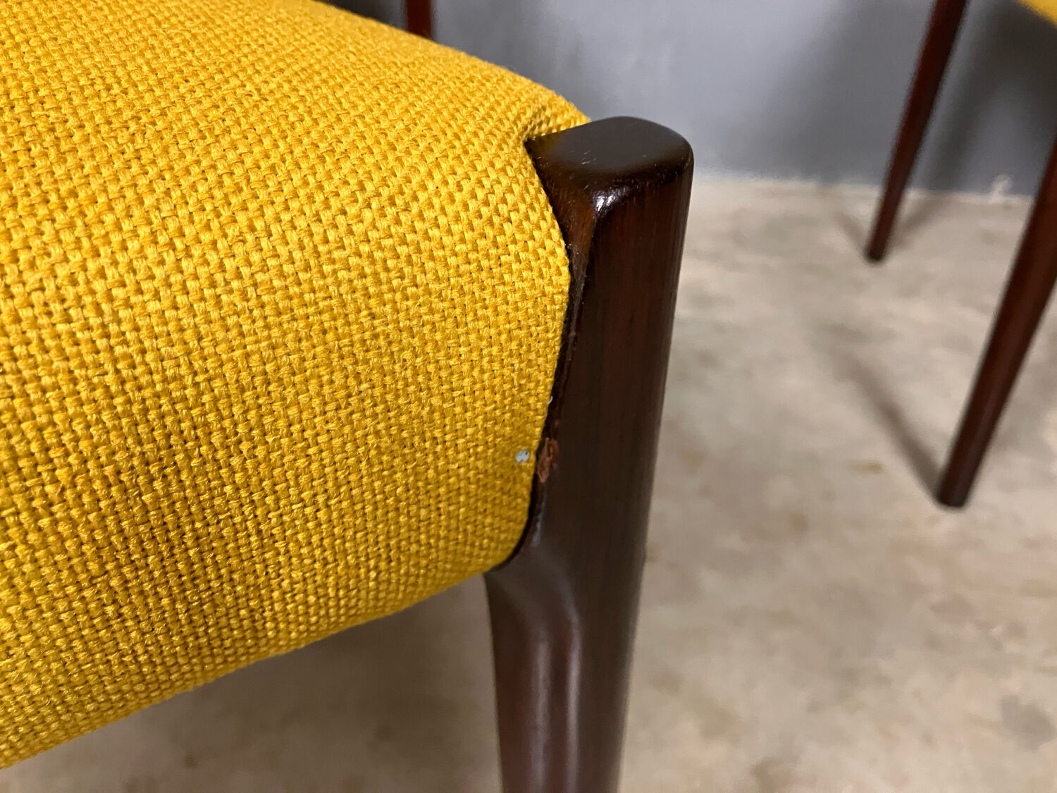 Rosewood chairs newly upholstered Mid Century Vintage