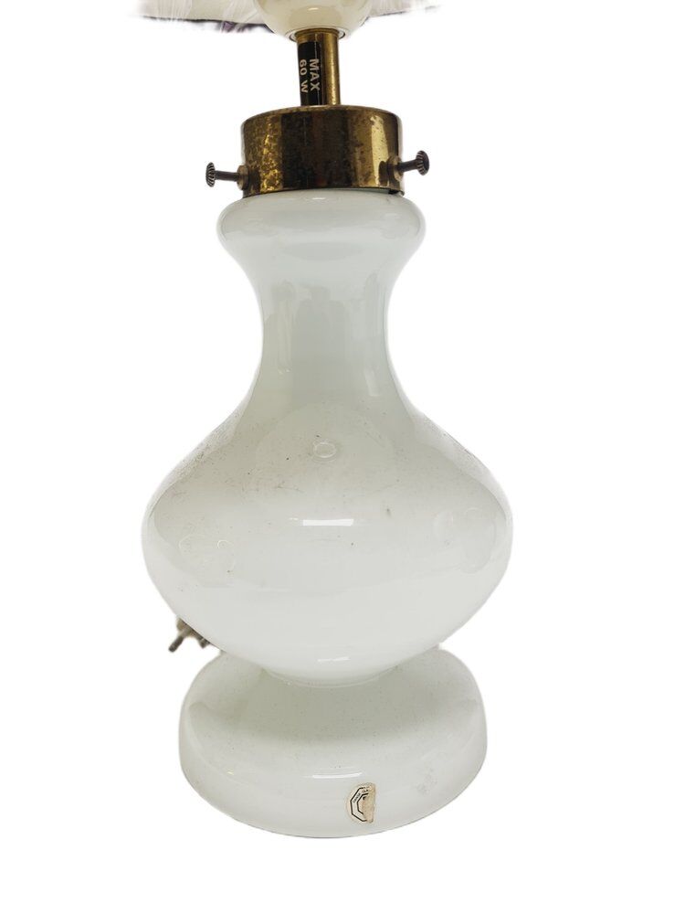 Classical bedside lamp from Holmegaard, Denmark, 1970s