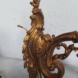 Pair of large Napoleon III bronze wall lights