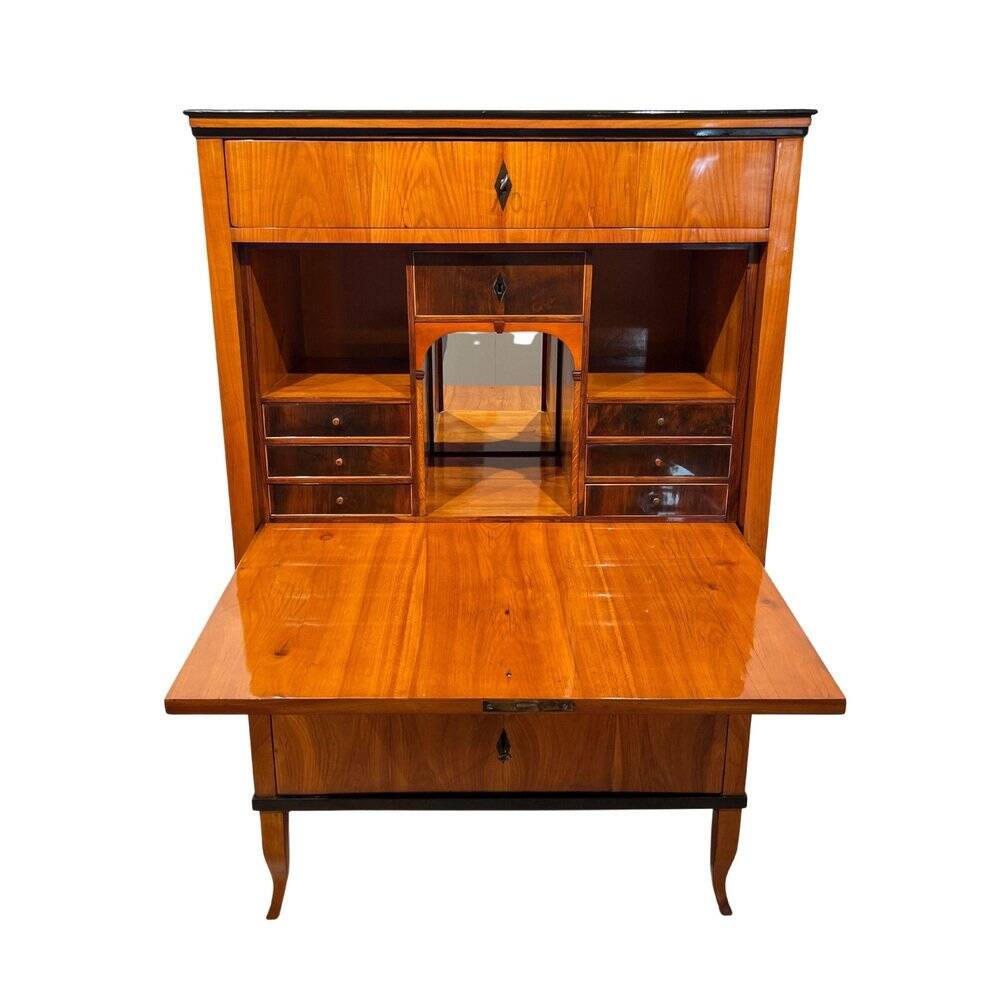 Biedermeier Secretary in Cherry Veneer, 1820s