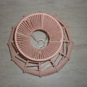 Abat jour en fil de coton rose