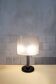 Lampe de table en verre et plastique Italie 1970