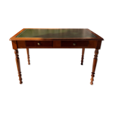 Desk green leather top
